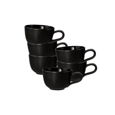 Seltmann Weiden Espressotassen Liberty Velvet Black 100 ml 6er Set