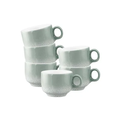 Seltmann Weiden Espressotassen mit Henkel Sento Home 80 ml 6er Set