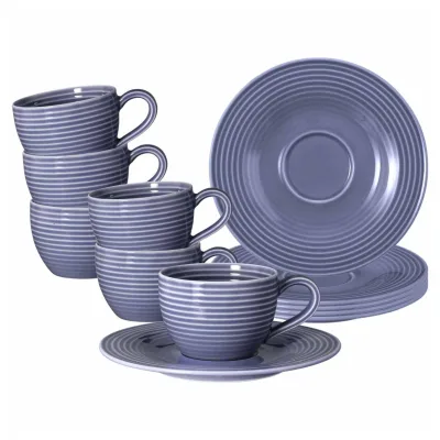 Seltmann Weiden Espressotassen mit Untertassen Beat Color Glaze 100 ml 6er Set