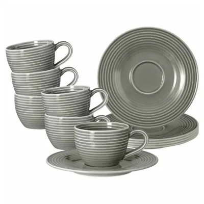 Seltmann Weiden Espressotassen mit Untertassen Beat Color Glaze 100 ml 6er Set