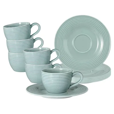 Seltmann Weiden Espressotassen mit Untertassen Beat Color Glaze 100 ml 6er Set