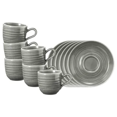 Seltmann Weiden Espressotassen mit Untertassen Terra 0,09 l 6er Set