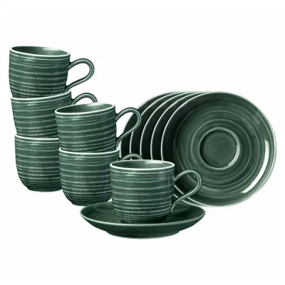 Seltmann Weiden Espressotassen mit Untertassen Terra 0,09 l 6er Set