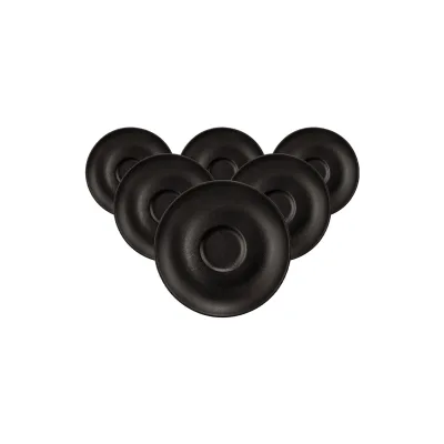 Seltmann Weiden Espressountertassen Liberty Velvet Black ø 11,9 cm 6er Set