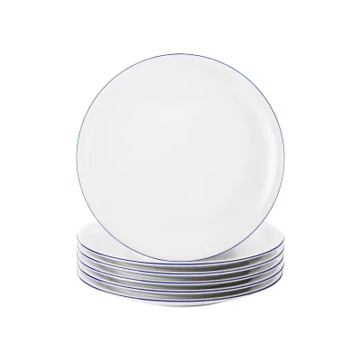 Seltmann Weiden Frühstücksteller Compact Blaurand ø 19,3 cm 6er Set