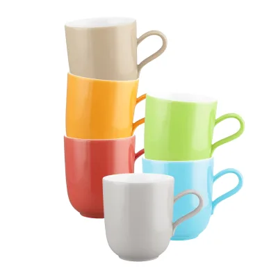 Seltmann Weiden Henkelbecher Liberty Pure Colors 400 ml 6er Set