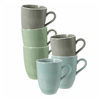 Seltmann Weiden Kaffeebecher Beat Color Glaze 350 ml 6er Set