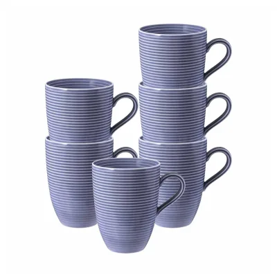 Seltmann Weiden Kaffeebecher Beat Color Glaze 350 ml 6er Set