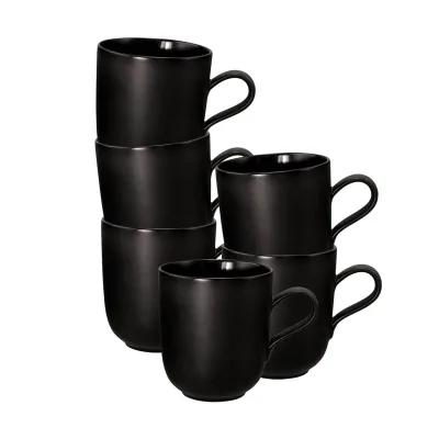 Seltmann Weiden Kaffeebecher Liberty Velvet Black 400 ml 6er Set