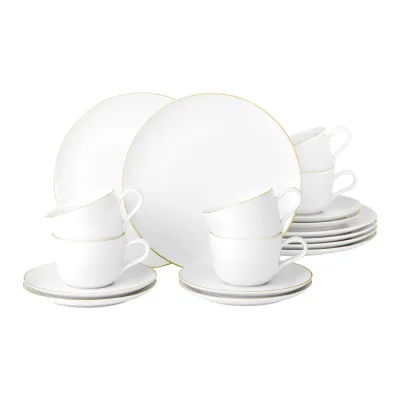 Seltmann Weiden Kaffeeservice Liberty Goldrand 18-tlg.