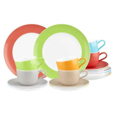 Seltmann Weiden Kaffeeservice Liberty Pure Colors 18-tlg.