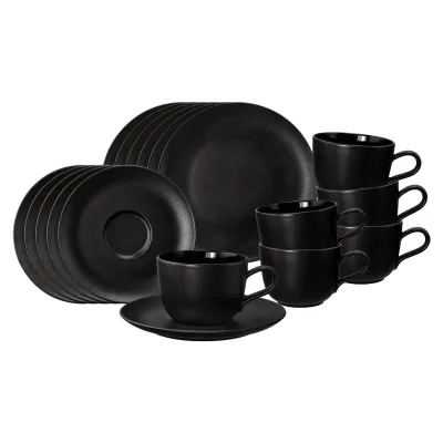 Seltmann Weiden Kaffeeservice Liberty Velvet Black 18-tlg.