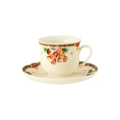 Seltmann Weiden Kaffeetasse mit Untertasse Marieluise Weihnachtsnostalgie 230 ml 2er Set