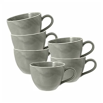 Seltmann Weiden Kaffeetassen Beat Color Glaze 0,26 l 6er Set