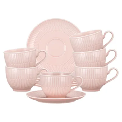 Seltmann Weiden Kaffeetassen mit Untertassen Amina 250 ml 6er Set