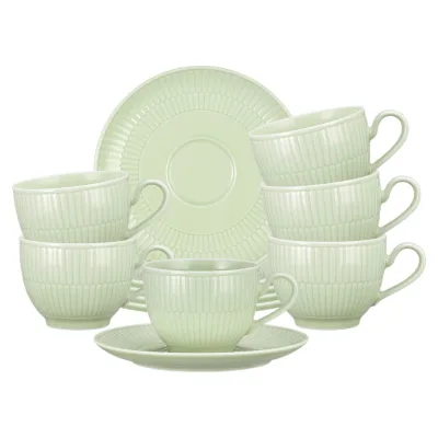 Seltmann Weiden Kaffeetassen mit Untertassen Amina 250 ml 6er Set