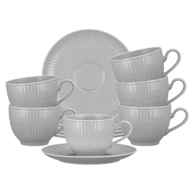 Seltmann Weiden Kaffeetassen mit Untertassen Amina 250 ml 6er Set