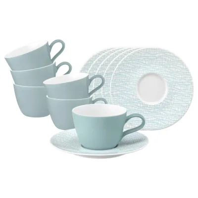 Seltmann Weiden Kaffeetassen mit Untertassen Life Fashion 240 ml 6er Set