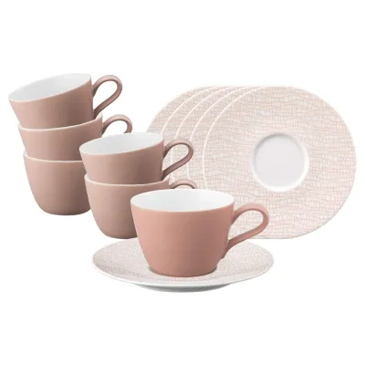 Seltmann Weiden Kaffeetassen mit Untertassen Life Fashion 240 ml 6er Set