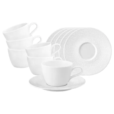 Seltmann Weiden Kaffeetassen mit Untertassen Life Fashion 240 ml 6er Set
