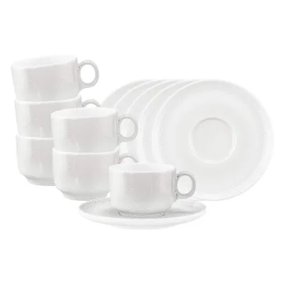 Seltmann Weiden Kaffeetassen mit Untertassen Sento Home 210 ml 6er Set