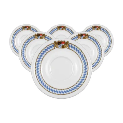 Seltmann Weiden Kaffeeuntertassen Compact Bayern ø 14,7 cm 6er Set