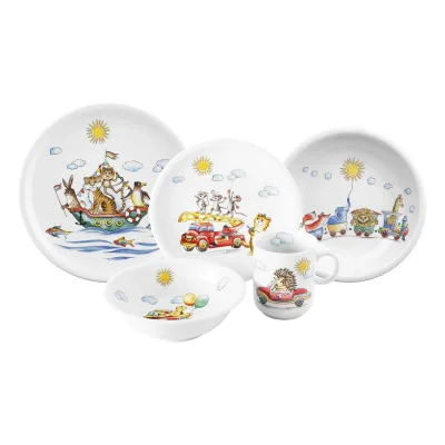 Seltmann Weiden Kindergeschirr Set Compact Flinke Flitzer 5-tlg.