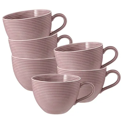 Seltmann Weiden Milchkaffeetassen Beat Color Glaze 0,35 l 6er Set