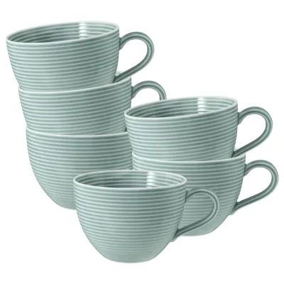 Seltmann Weiden Milchkaffeetassen Beat Color Glaze 0,35 l 6er Set