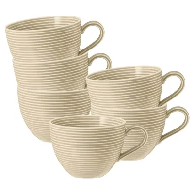 Seltmann Weiden Milchkaffeetassen Beat Color Glaze 0,35 l 6er Set