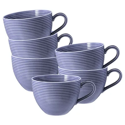 Seltmann Weiden Milchkaffeetassen Beat Color Glaze 0,35 l 6er Set