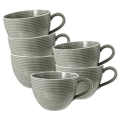 Seltmann Weiden Milchkaffeetassen Beat Color Glaze 0,35 l 6er Set