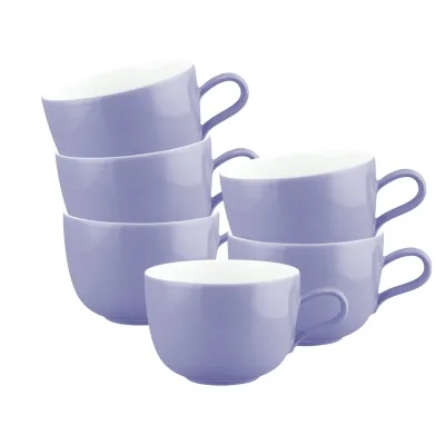 Seltmann Weiden Milchkaffeetassen Liberty Pure Colors 380 ml 6er Set