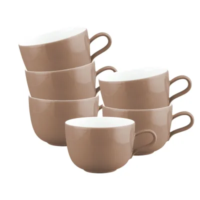 Seltmann Weiden Milchkaffeetassen Liberty Pure Colors 380 ml 6er Set