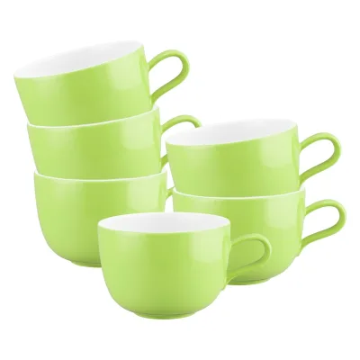 Seltmann Weiden Milchkaffeetassen Liberty Pure Colors 380 ml 6er Set