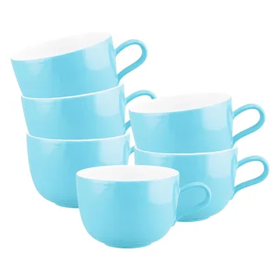 Seltmann Weiden Milchkaffeetassen Liberty Pure Colors 380 ml 6er Set