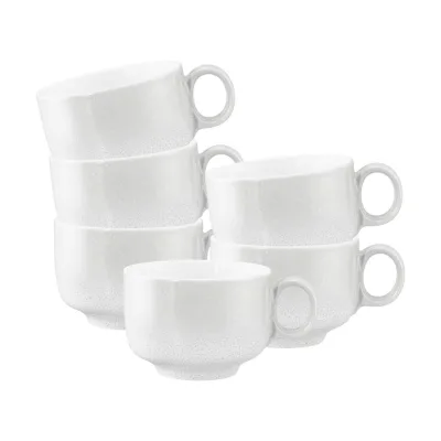 Seltmann Weiden Milchkaffeetassen mit Henkel Sento Home 350 ml 6er Set