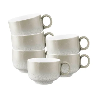 Seltmann Weiden Milchkaffeetassen mit Henkel Sento Home 350 ml 6er Set