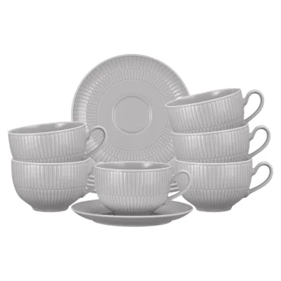 Seltmann Weiden Milchkaffeetassen mit Untertassen Amina 350 ml 6er Set