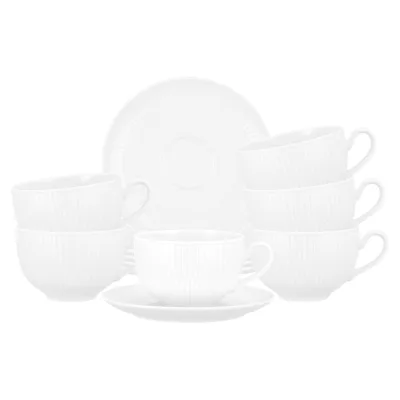Seltmann Weiden Milchkaffeetassen mit Untertassen Amina 350 ml 6er Set