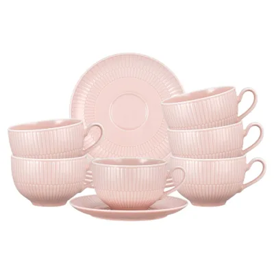 Seltmann Weiden Milchkaffeetassen mit Untertassen Amina 350 ml 6er Set
