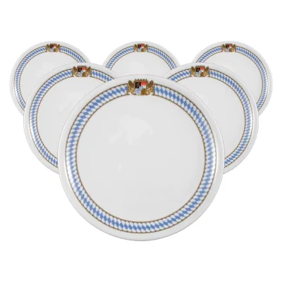 Seltmann Weiden Speiseteller Compact Bayern ø 25,4 cm 6er Set