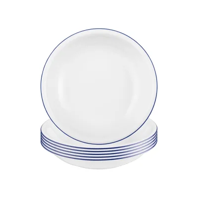 Seltmann Weiden Suppenteller Compact Blaurand ø 20,2 cm 6er Set