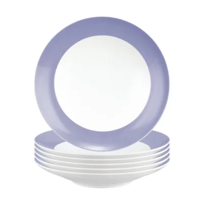 Seltmann Weiden Suppenteller Liberty Pure Colors ø 23,5 cm 6er Set