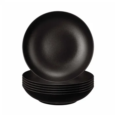 Seltmann Weiden Suppenteller Liberty Velvet Black ø 21,2 cm 6er Set