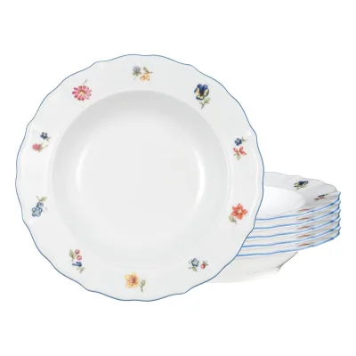Seltmann Weiden Suppenteller Sonate Nostalgie ø 22,4 cm 6er Set