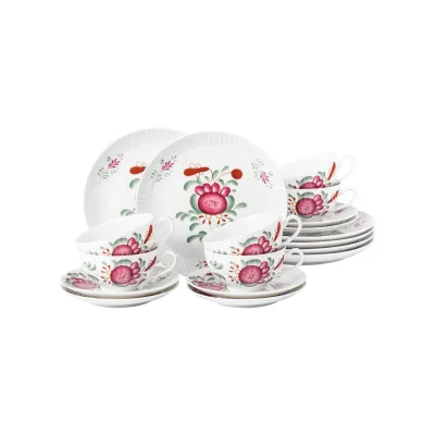 Seltmann Weiden Teeservice Amina Ostfriesenrose 18-tlg.