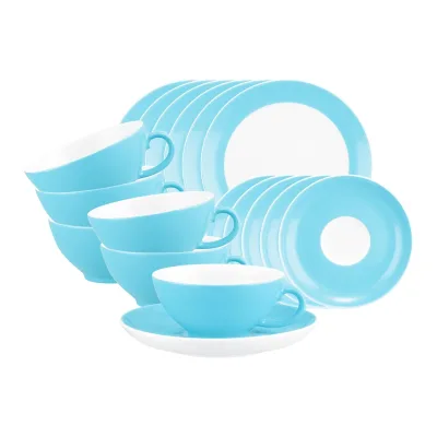Seltmann Weiden Teeservice Liberty Pure Colors 18-tlg.