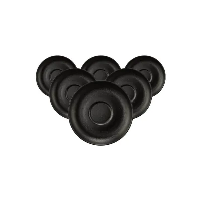 Seltmann Weiden Teeuntertassen Liberty Velvet Black ø 13 cm 6er Set