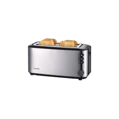 Severin AT 2509 Langschlitztoaster Edelstahl gebürstet/schwarz